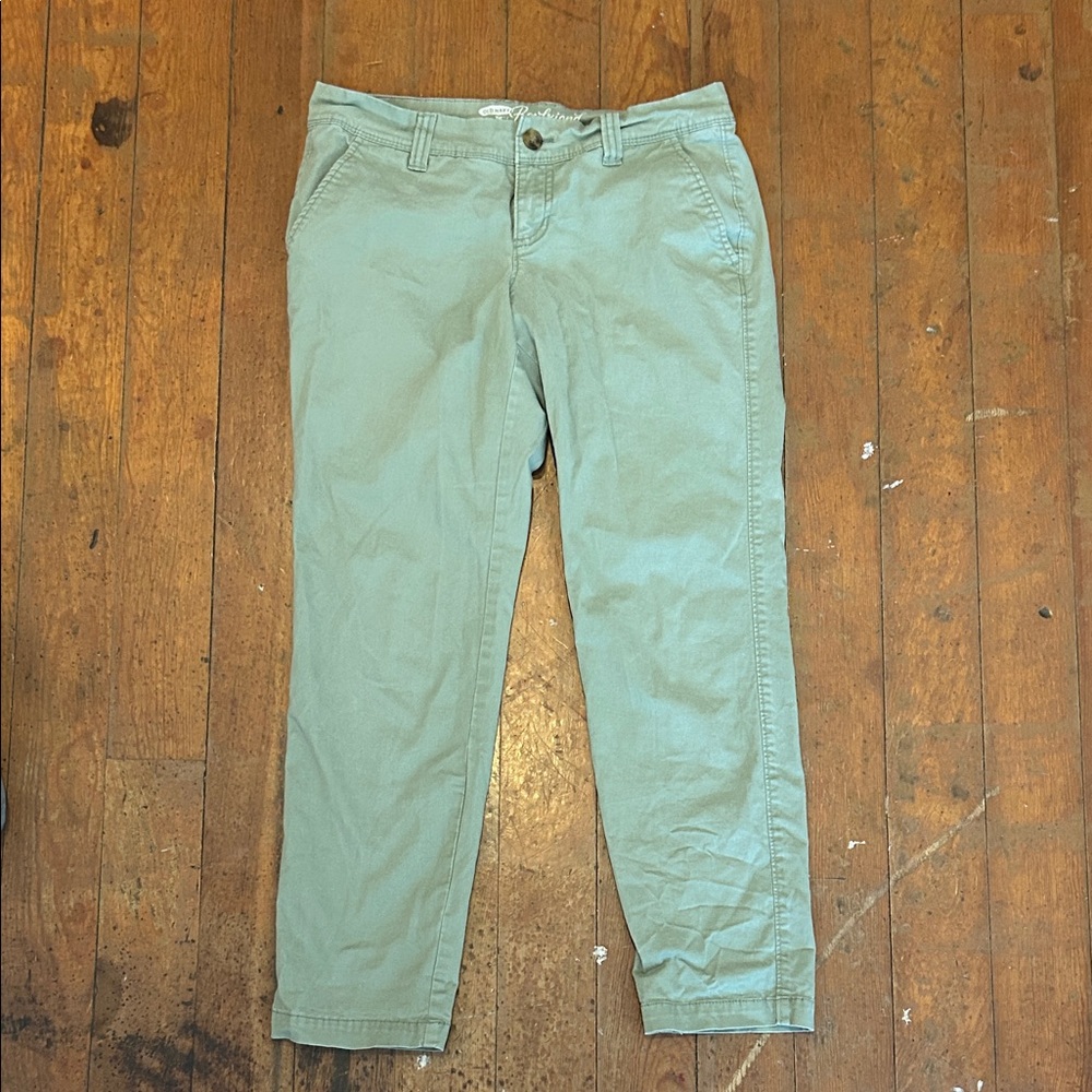 Old Navy Womens Sage Boyfriend Capris